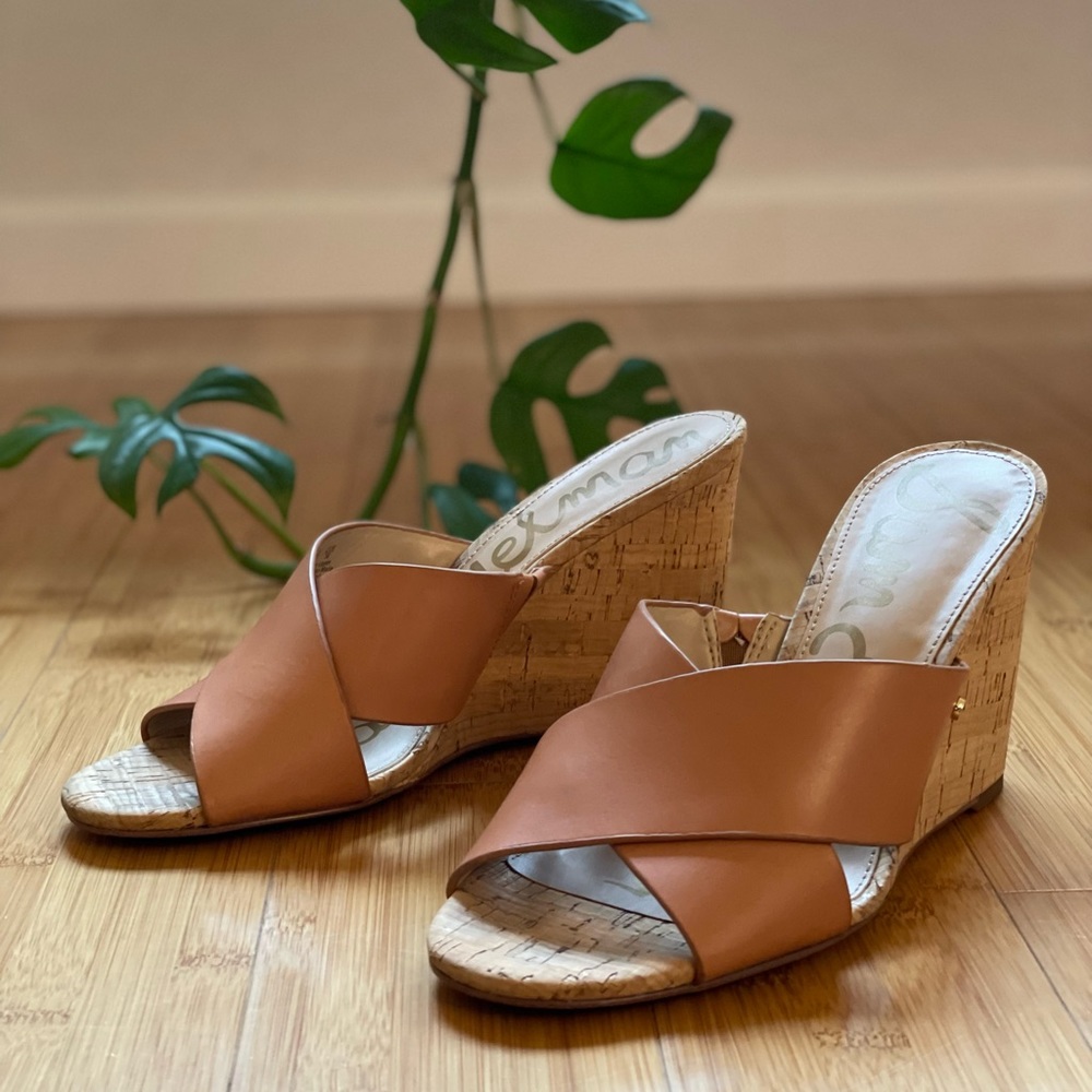 Sam Edelman Tan Wedges